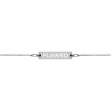 Load image into Gallery viewer, Engraved Silver Bar Chain Bracelet
