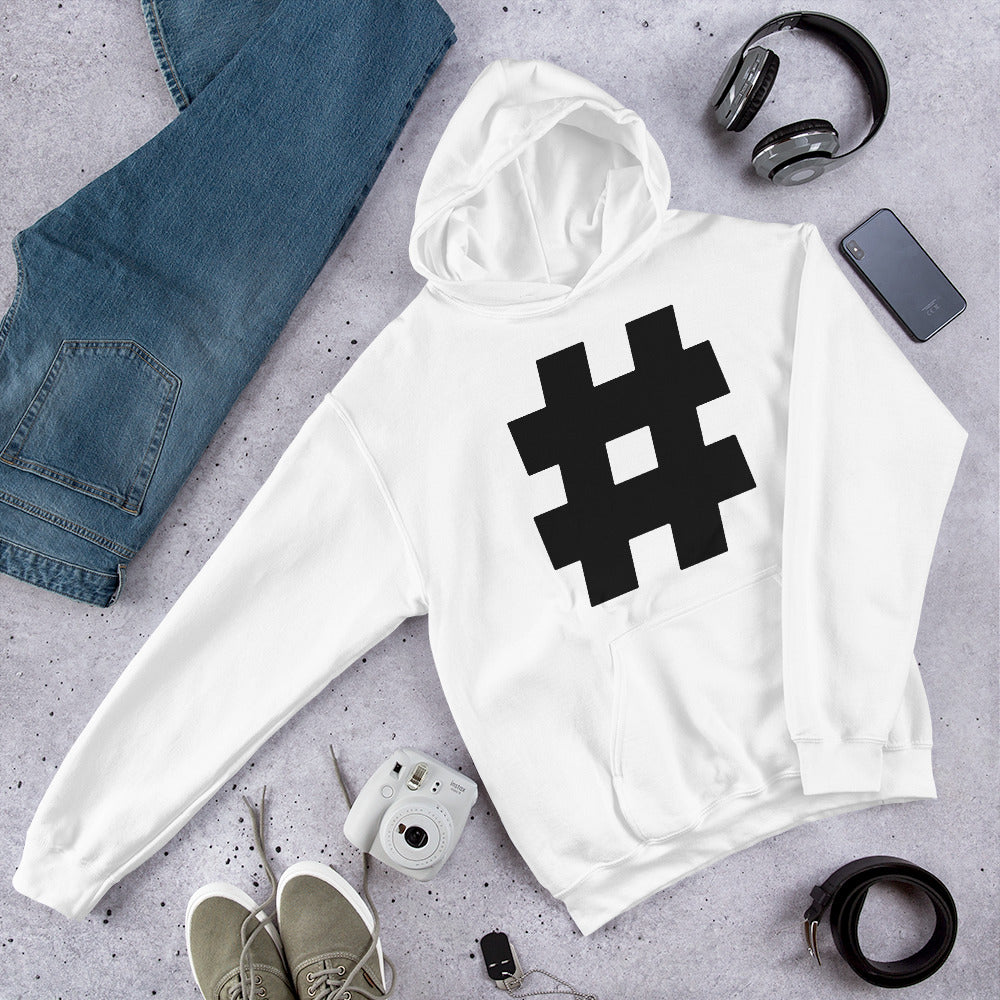 Black HashTag Hoodie