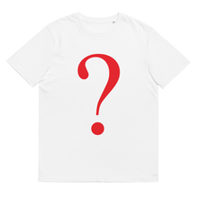 Load image into Gallery viewer, Red Question Mark Organic Cotton TEE
