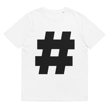 Load image into Gallery viewer, Black Hashtag Organic Cotton Tee
